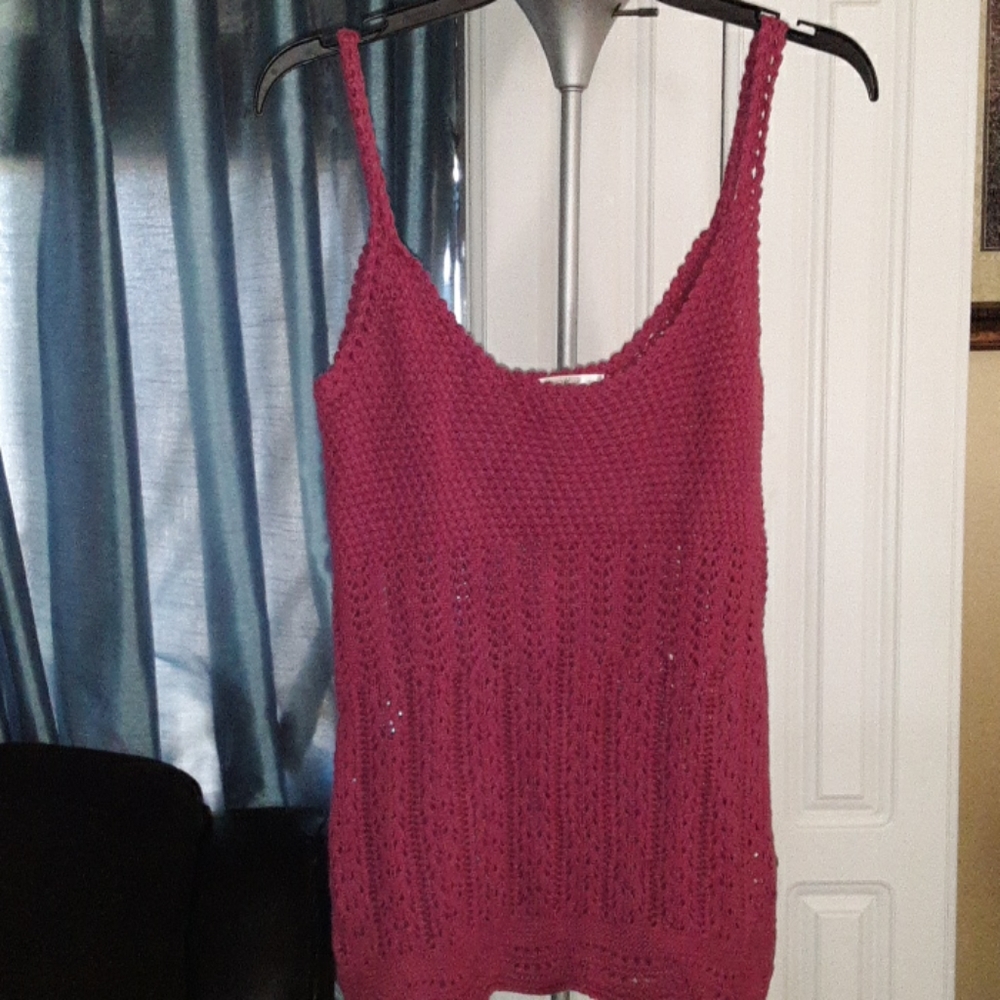 Old Navy Pink Knit Tank Small